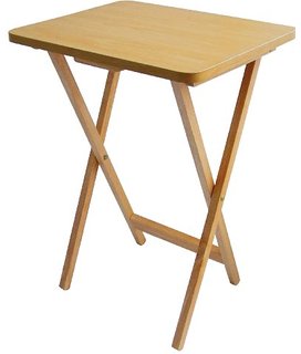 Folding Wooden TV Tray Table - Natural